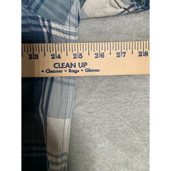 Carhartt Shirt Men's XL Blue Plaid Relaxed Fit Short Sleeve Button Up Collar - Picture 10 of 12